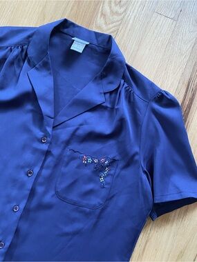Vintage Levi Strauss & Co. Embroidered Pocket Blouse Made in USA
